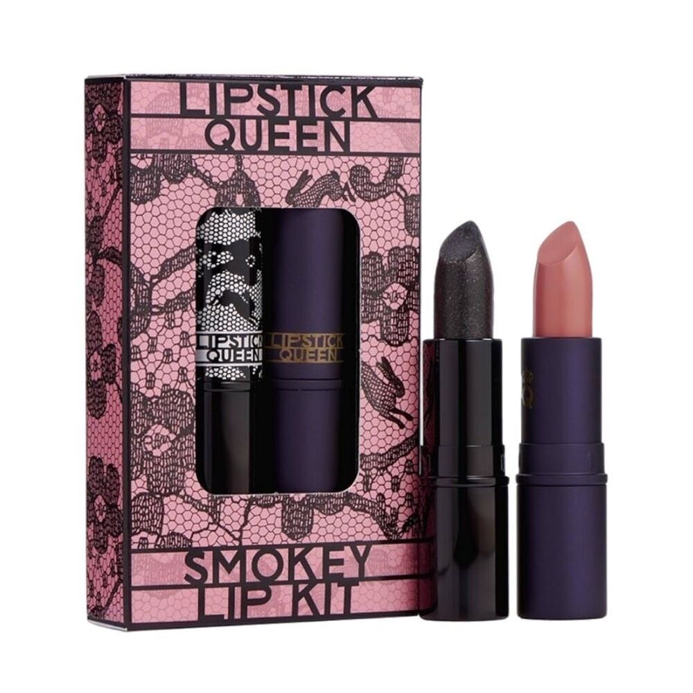 Lipstick Queen Smokey Lip Kit - Black Lace Rabbit / Pinky Nude Sinner